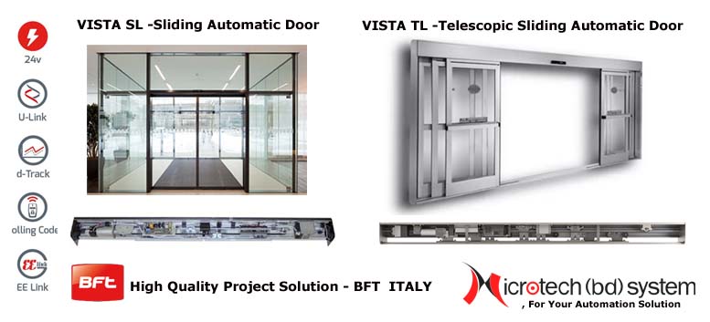 BFT Automation - Automatic Sensor Sliding Door Solution in Bangladesh- Sensor sliding Door and telescopic door